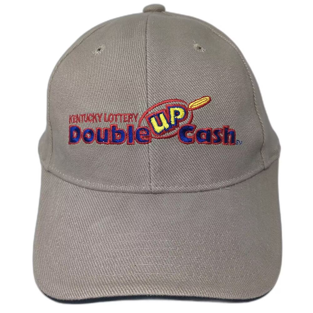 Big Melon Baseball Cap Beige Strapback OS Kentucky Lottery Double Up Cash Hat